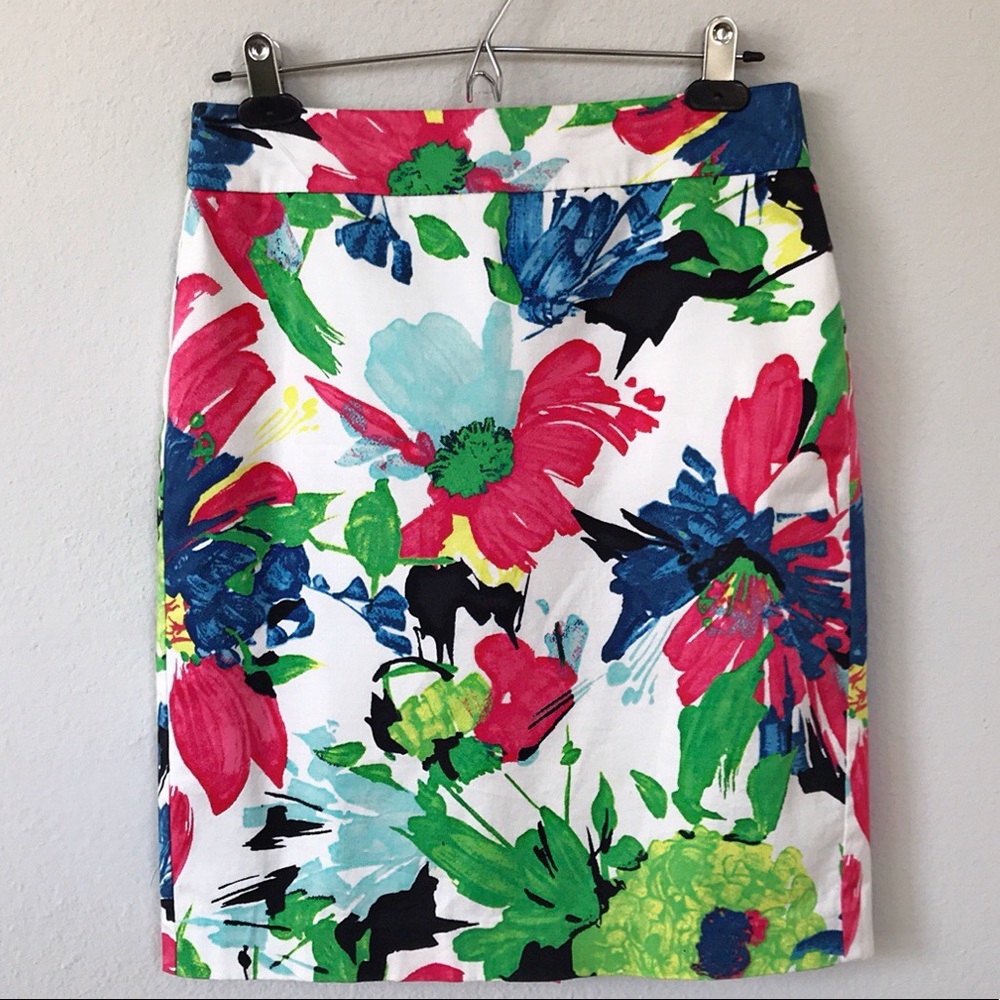 Floral Pencil Skirt